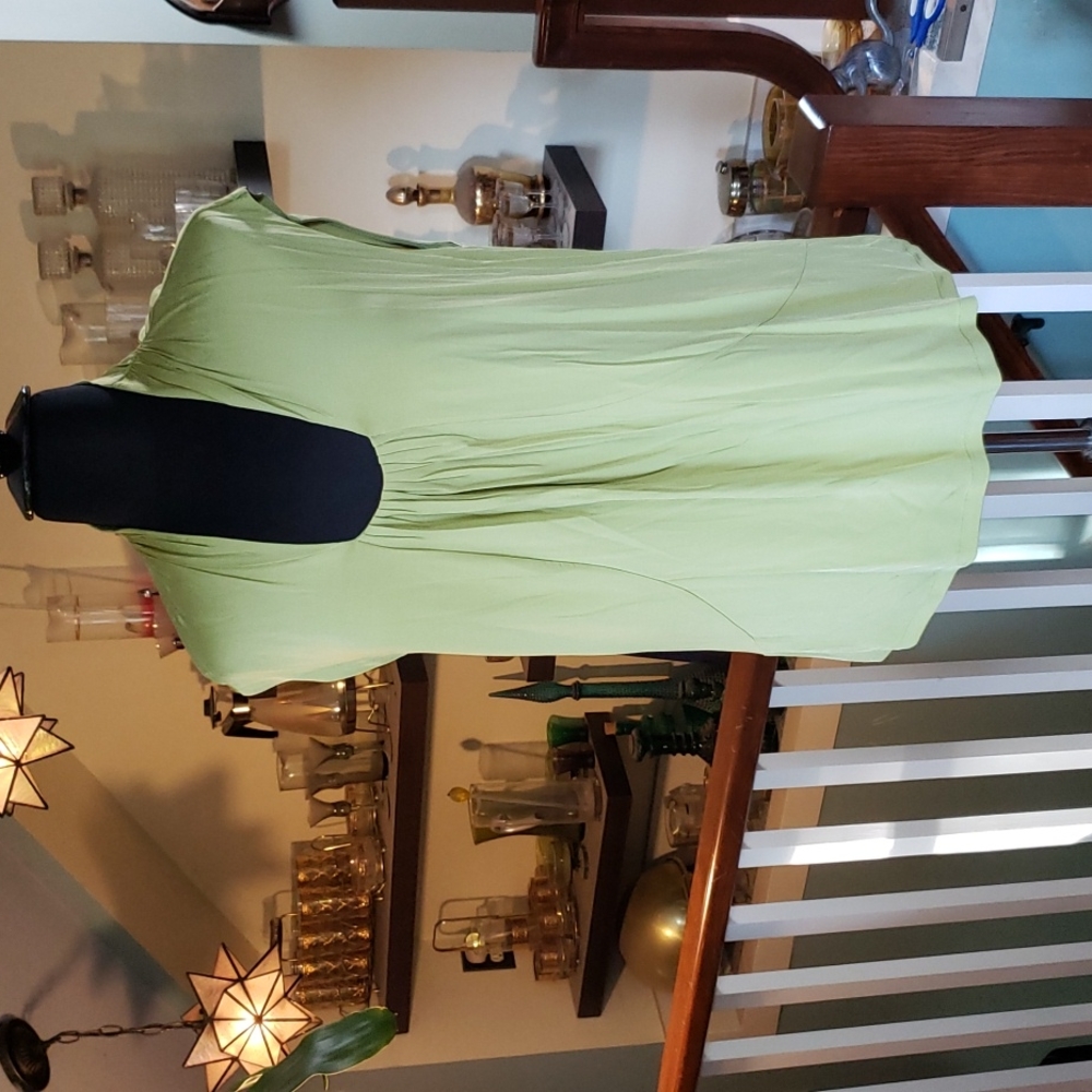 Alfani Womens Spring Green Rayon Blend Sleeveless Top